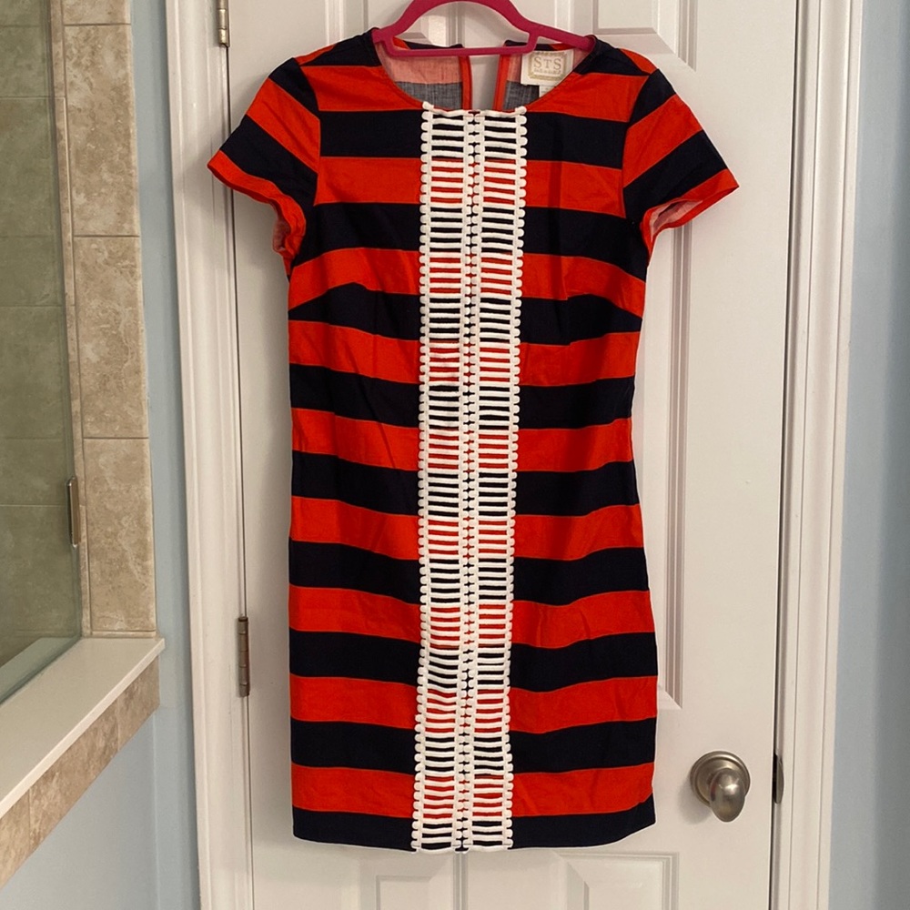 Sail to Sable Stripe Shift Dress- Sz Small